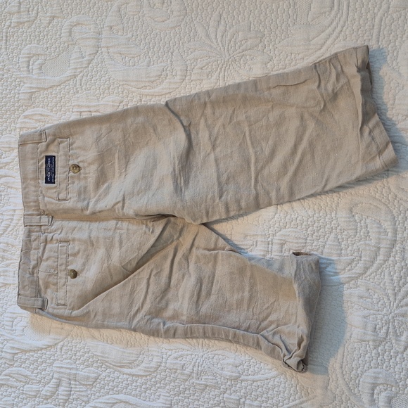 Janie and Jack boys 18 - 24 months tan convertible leg linen blend pants VGUC - Picture 4 of 8